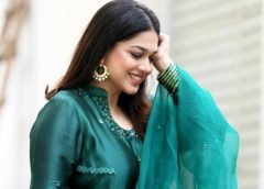 Sanam Jung Radiates Charm In Bottle Green Traditional Dress