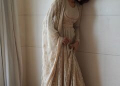 Sonam Bajwa Radiates Ethnic Charm in white Salwar Suit