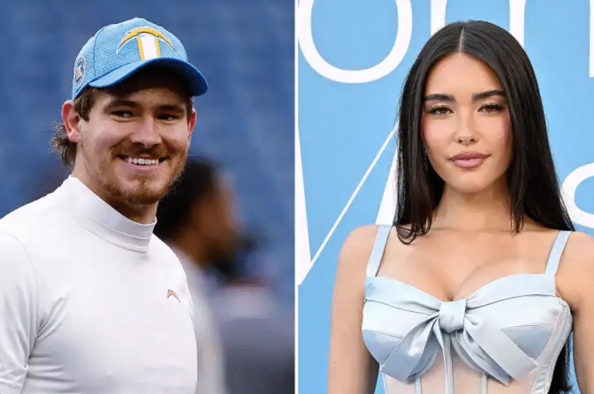 Justin Herbert and Madison Beer Share Adorable Sideline Moment at Chargers Game