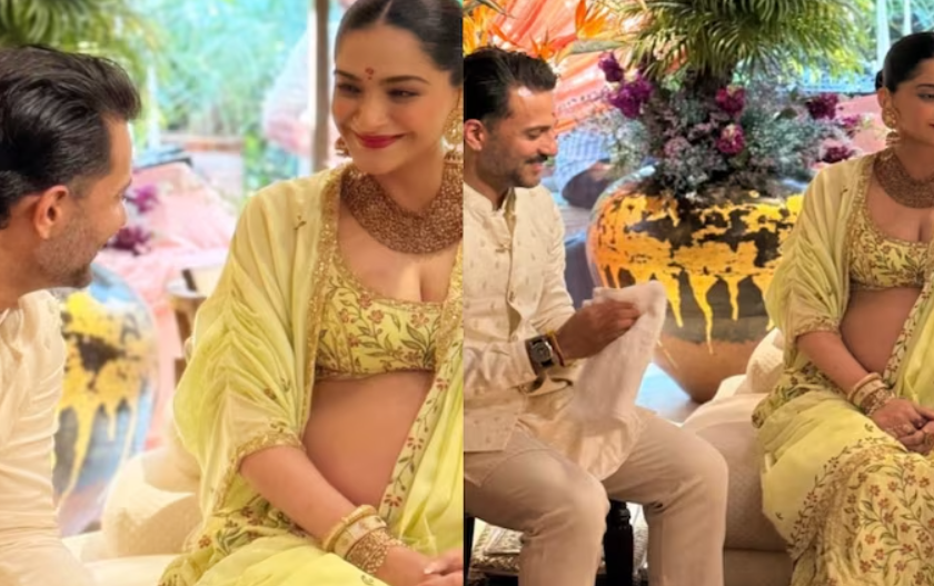 Sonam Kapoor Glows at Intimate ‘Godhbharai’ for Baby No. 2